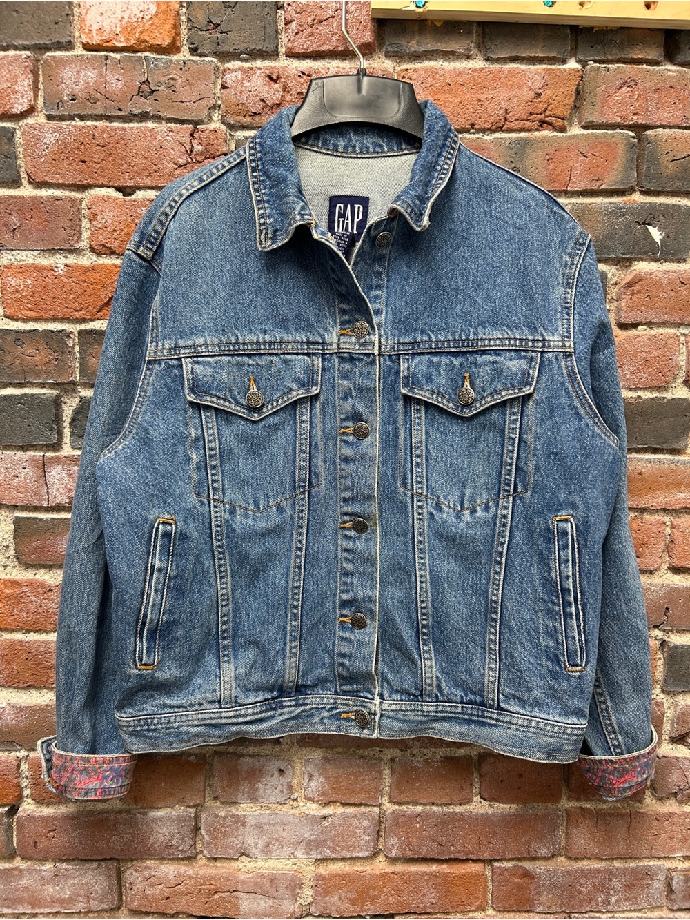 Vintage 90s GAP Denim Type 3 Trucker Jacket Small